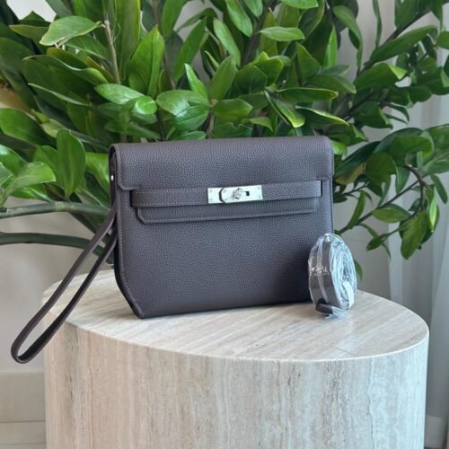 Hermes Kelly Depeches 25 Women's Togo Calfskin Pouch in Dubai