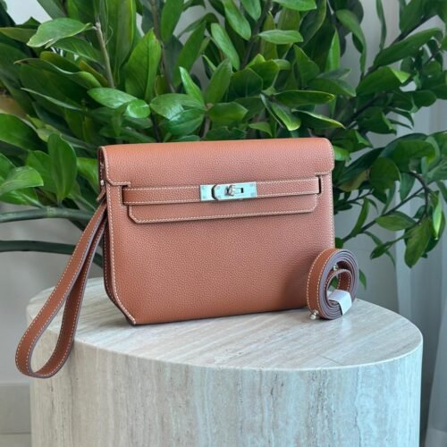 Hermes Kelly Depeches 25 Women's Togo Calfskin Pouch in Dubai