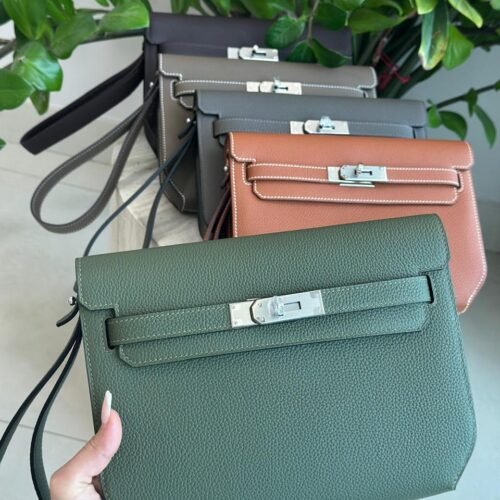 Hermes Kelly Depeches 25 Women's Togo Calfskin Pouch in Dubai