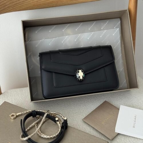 Bvlgari Leather Medium Serpenti Forever Shoulder Bag In Dubai