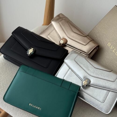 Bvlgari Leather Medium Serpenti Forever Shoulder Bag In Dubai