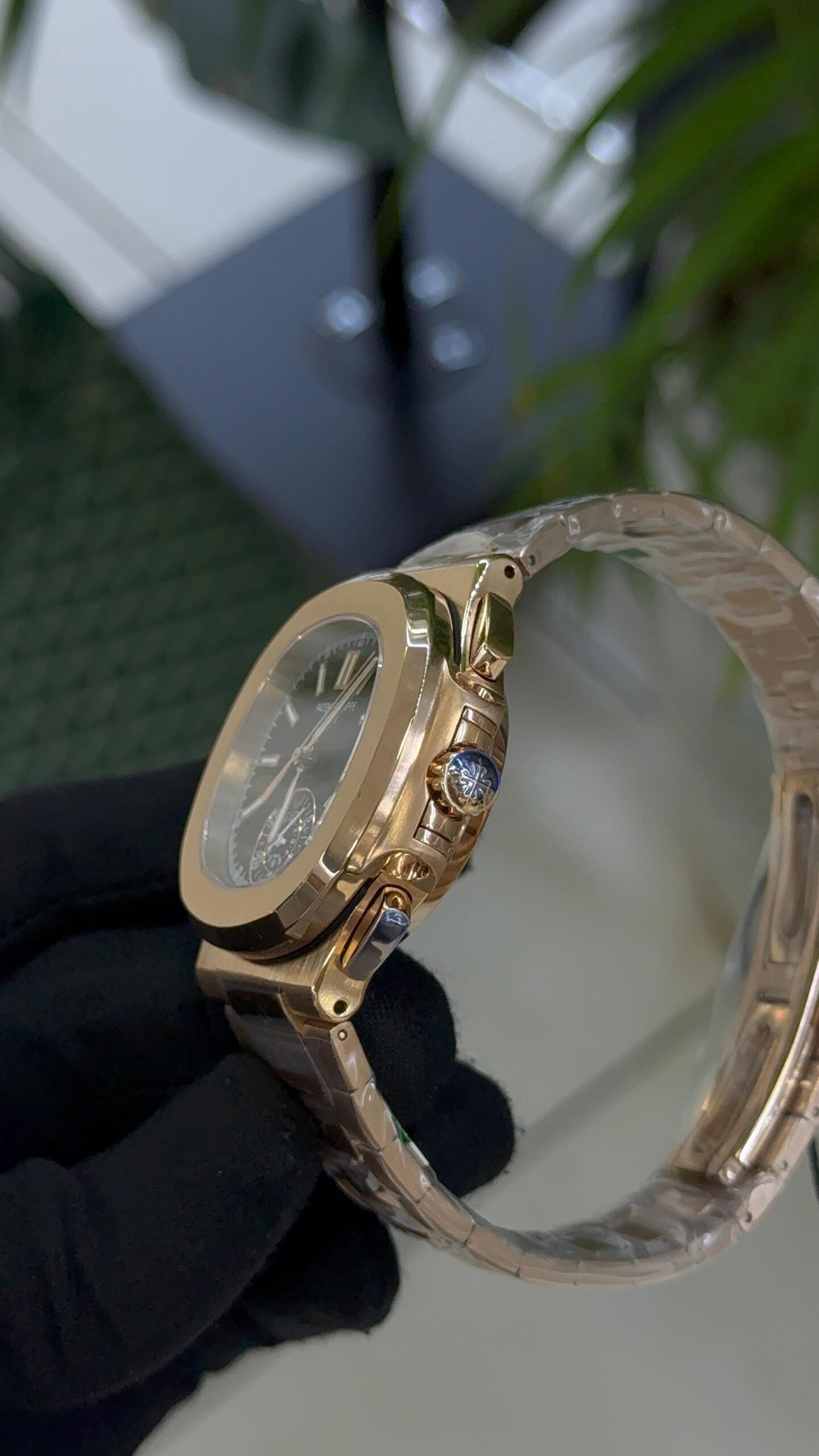 Patek Philippe Nautilus 5980/1R - Rose Gold Black Dial (Swiss Made) - Image 3