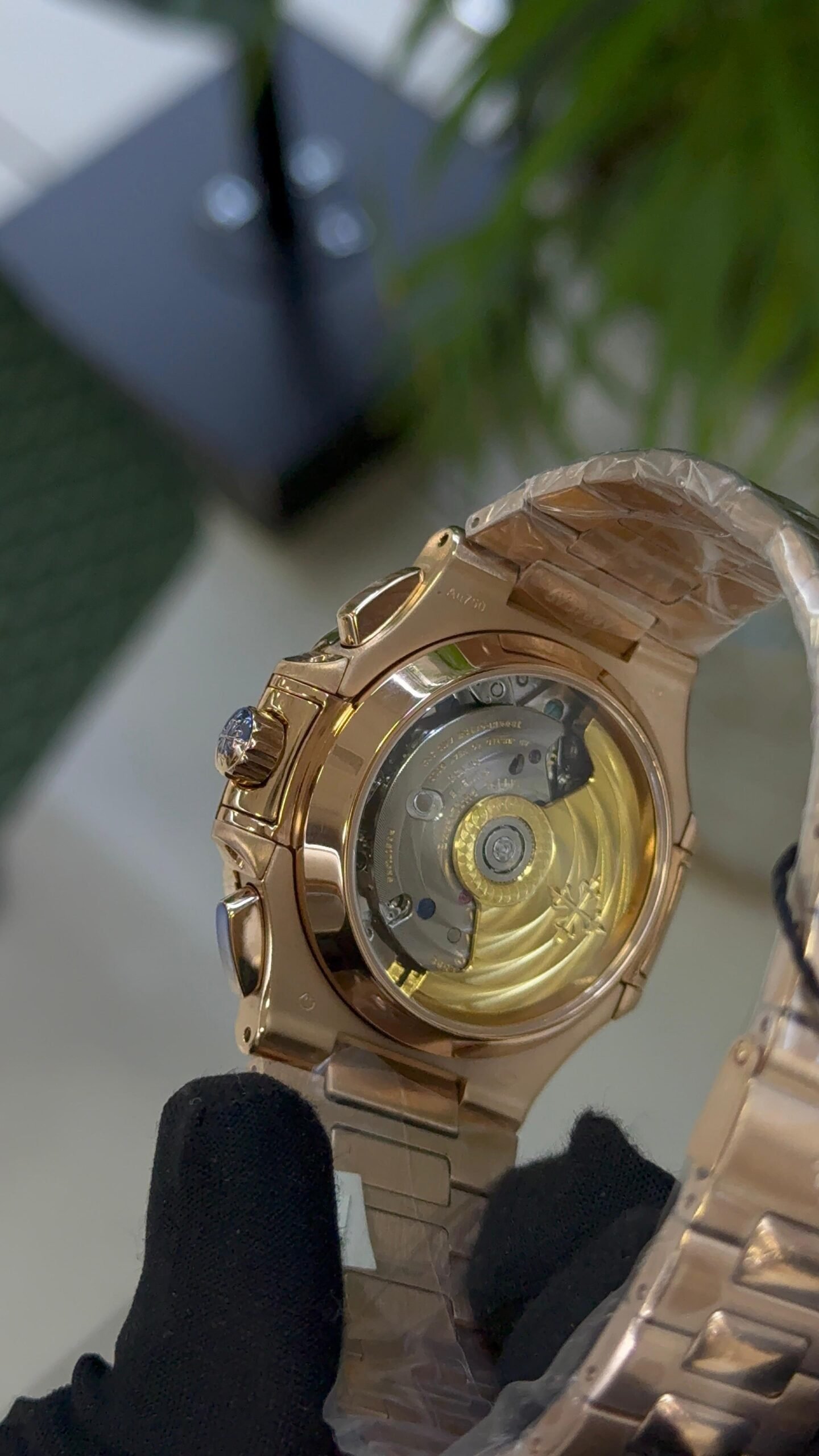 Patek Philippe Nautilus 5980/1R - Rose Gold Black Dial (Swiss Made) - Image 2